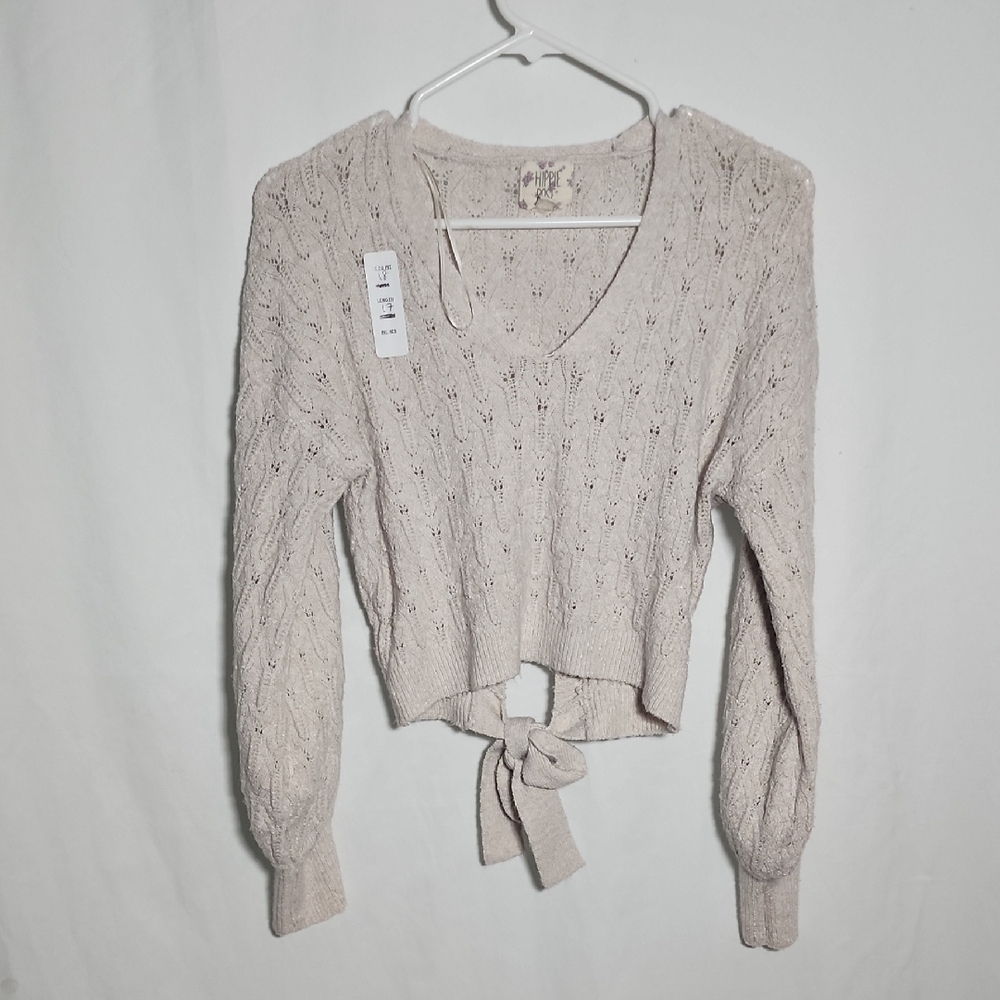 Hippie Rose Cream Knit Sweater